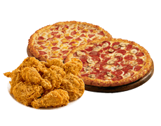  2x M Pizza+ 8 Pc Fried Chicken  