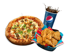 2x XL Pizza+12pc Wings+2ltr Pop 